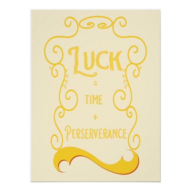 Craft your Luck Poster (Front)