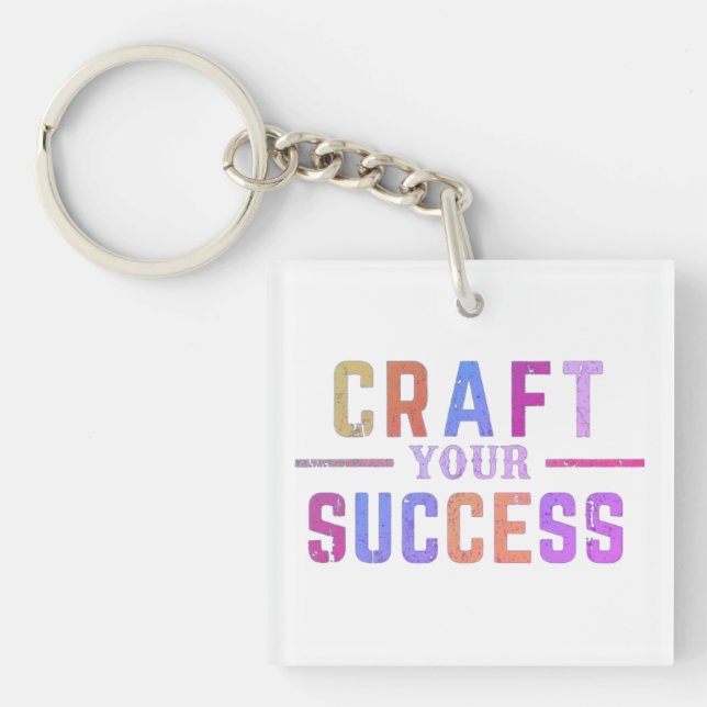 Craft your success  key ring (Front)