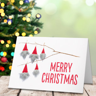 Crafted Christmas Gnome – Festive Greetings Holiday Card