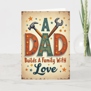 Crafted Dads Day Build Love Card