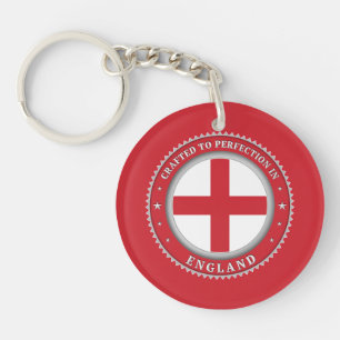 Crafted To Perfection In England Key Ring