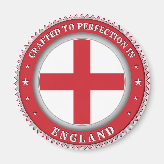 Crafted To Perfection In England Magnet (Front)