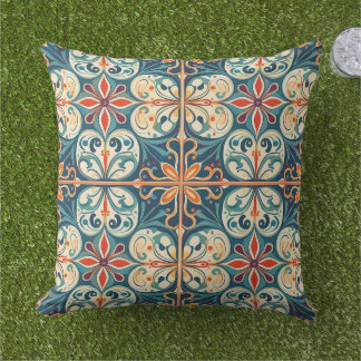 Crafted with Culture: Azulejo Designs Cushion