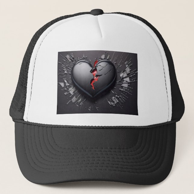 Crafted with love--bringing joy to your life." trucker hat (Front)