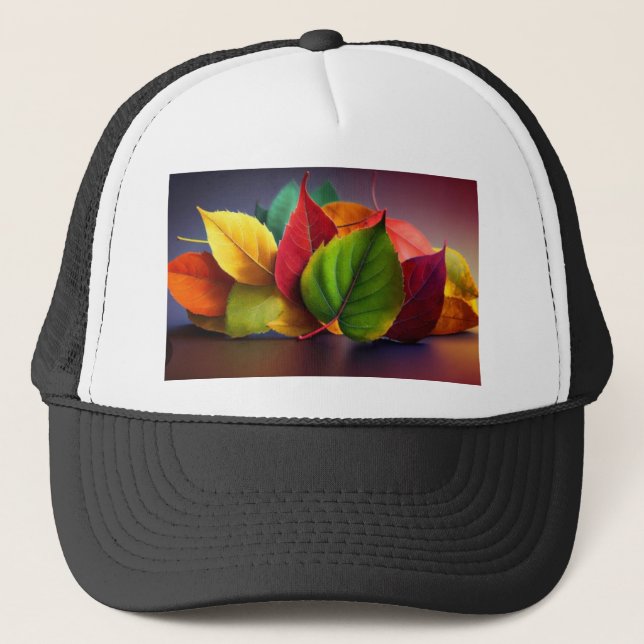 Crafted with love--bringing joy to your life." trucker hat (Front)