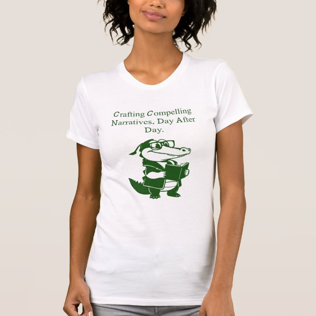 Crafting Compelling Narratives Writer Design T-Shirt (Front)