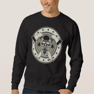 Crafting & Craft Profession Skull Woodworker Lumb Sweatshirt