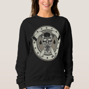 Crafting & Craft Profession Skull Woodworker Lumb Sweatshirt