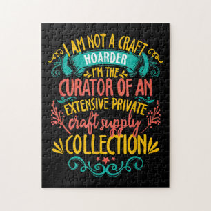 Crafting Hoarder Of Material Supplies Crochet Jigsaw Puzzle