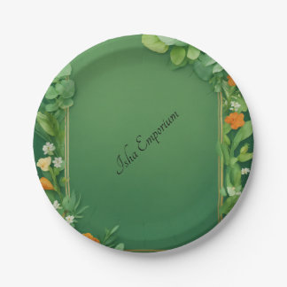 Crafting Paper Plates with Floral Motifs