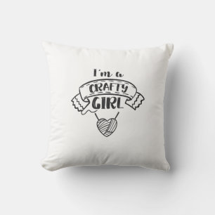 Crafting Quote Girls Teen Women Crafting Lover Cushion