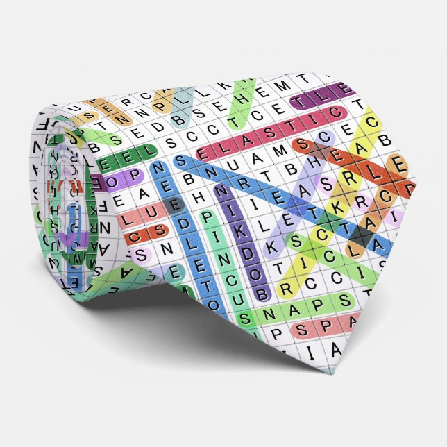 Crafting Sewing Word Search Tie (Rolled)