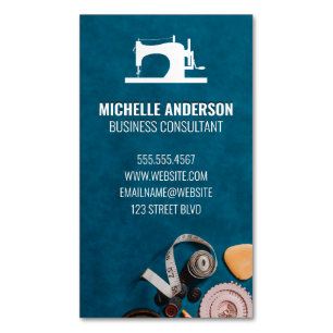 Crafting Space Sewing Equipment Magnetic Business Card