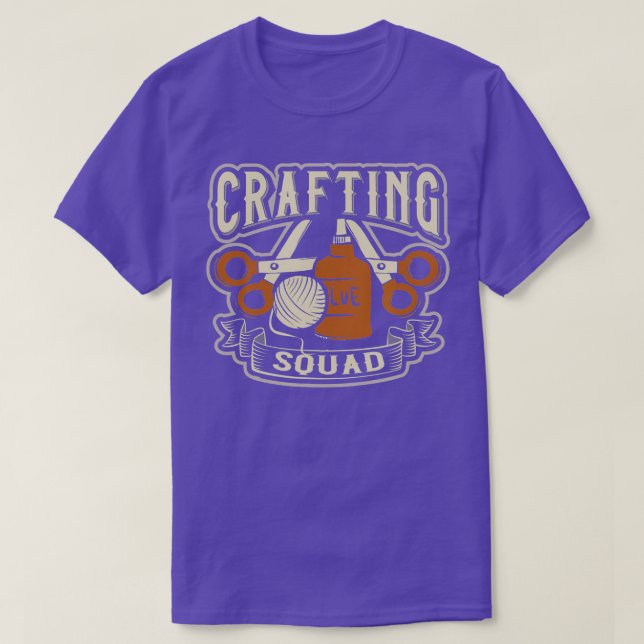 Crafting Squad Creative Needlework  T-Shirt (Design Front)