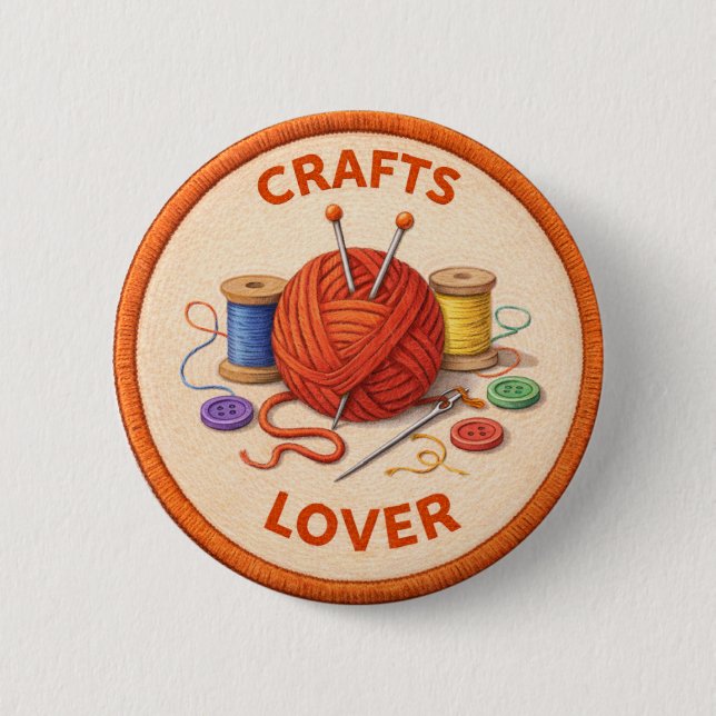Crafts 6 Cm Round Badge (Front)