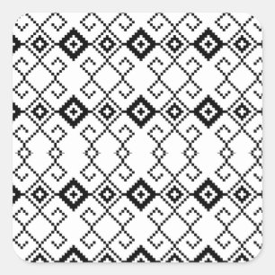 Crafts & Party Supplies Beauty of Tribal Pattern  Square Sticker