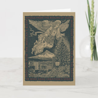 Craftsman Angel Christmas Holiday Card