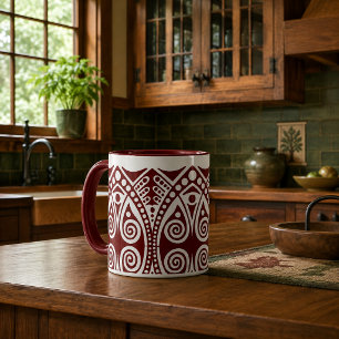 Craftsman Art Deco Style Customisable Colours Mug