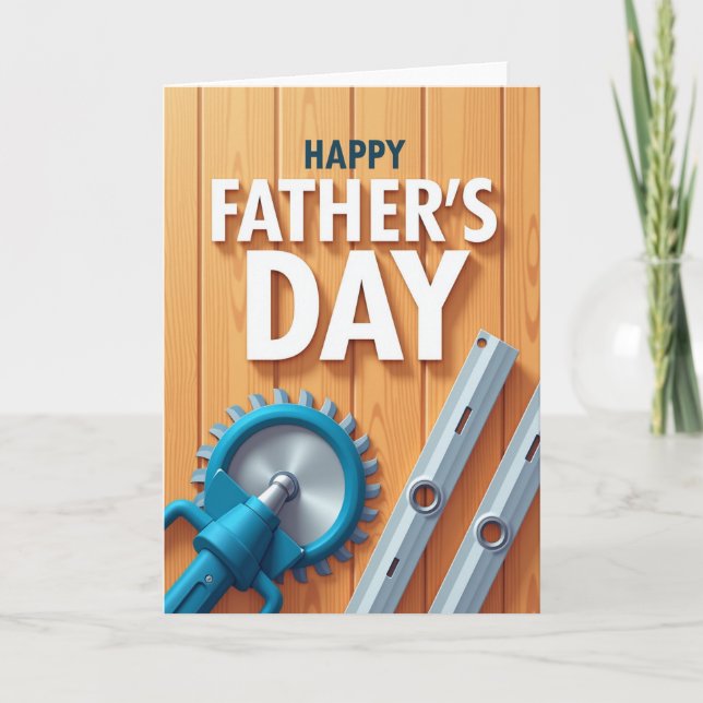Craftsman Fathers Day Card (Front)