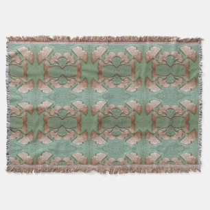 Craftsman Gingko Throw Blanket