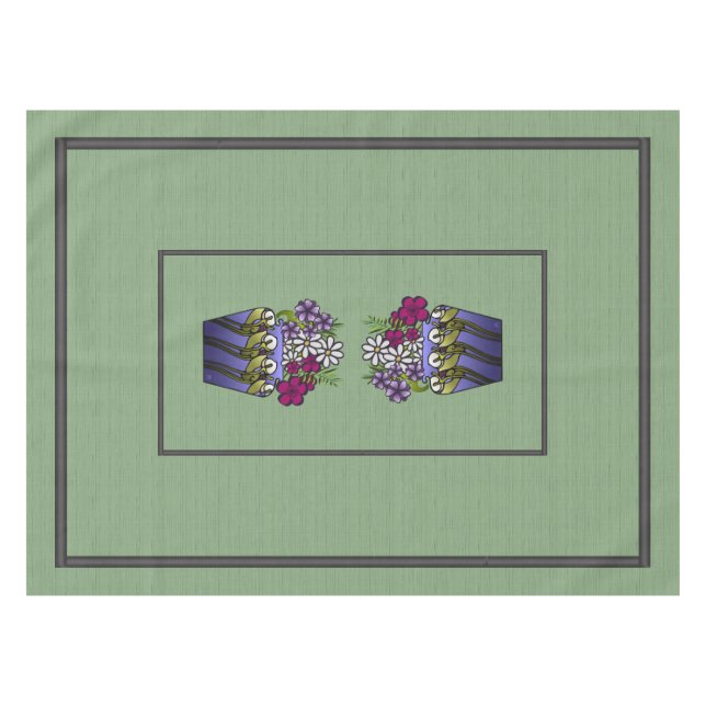 Craftsman Lily Vase 52" x 70" Tablecloth (Front (Horizontal))