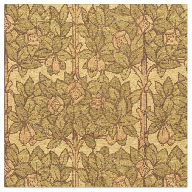 Craftsman or Mission Style Hedgerow Pattern Fabric (Close Up)