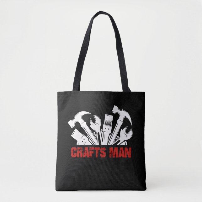 Craftsman Tools Carpenter Tools Tote Bag (Front)