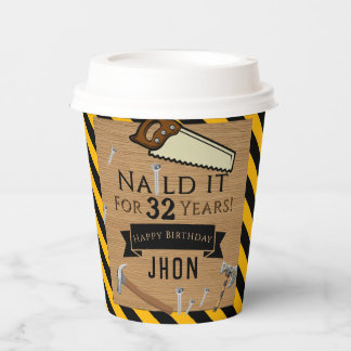Craftsman's Birthday Paper Cups