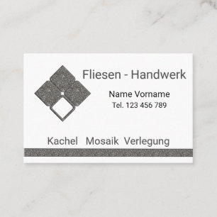 craftsmanship tile business card