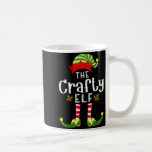 Crafty Christmas Elf Matching Pajama X-mas Party  Coffee Mug<br><div class="desc">Crafty Christmas Elf Matching Pajama X-mas Party</div>