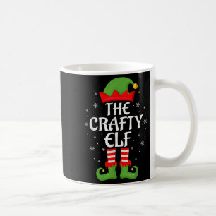 Crafty Elf Xmas Family Matching Elf Squad Christma Coffee Mug