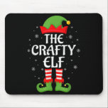 Crafty Elf Xmas Family Matching Elf Squad Christma Mouse Pad<br><div class="desc">Crafty Elf Xmas Family Matching Elf Squad Christmas</div>