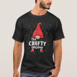 Crafty Gnome Family Matching Christmas Funny Pajam T-Shirt<br><div class="desc">Crafty Gnome Family Matching Christmas Funny Pajama</div>