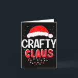 Crafty Santa Claus Christmas Matching Costume  Card<br><div class="desc">Crafty Santa Claus Christmas Matching Costume</div>