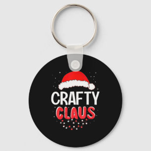 Crafty Santa Claus Christmas Matching Costume  Key Ring
