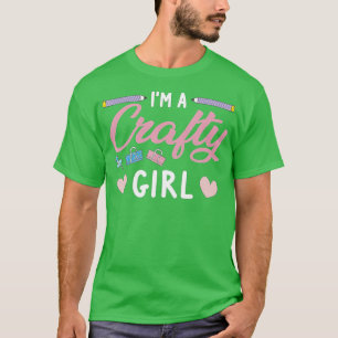 Crafty Scrapbooking Girl Book Lover  T-Shirt