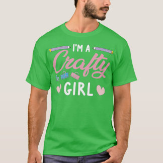 Crafty Scrapbooking Girl Book Lover  T-Shirt