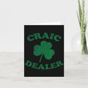 Craic Er Funny St. Patrick's Day Shamrock Tee  Card