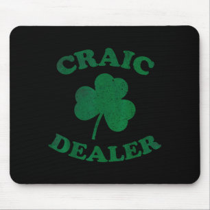 Craic Er Funny St. Patrick's Day Shamrock Tee  Mouse Pad