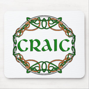 CRAIC Irish Fun! Enjoyment! Mouse Pad