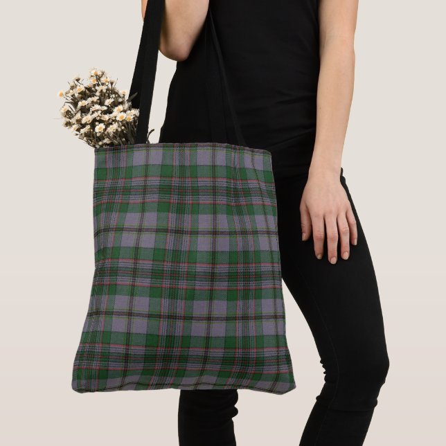 Craig Ancient  Scottish Clan Tartan Tote Bag (Close Up)