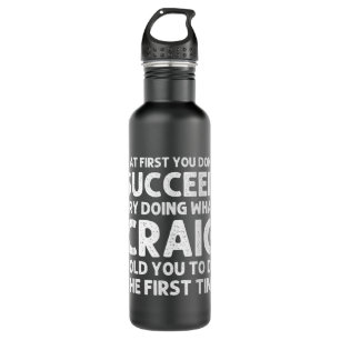 CRAIG Gift Name Personalised Birthday Funny Christ 710 Ml Water Bottle