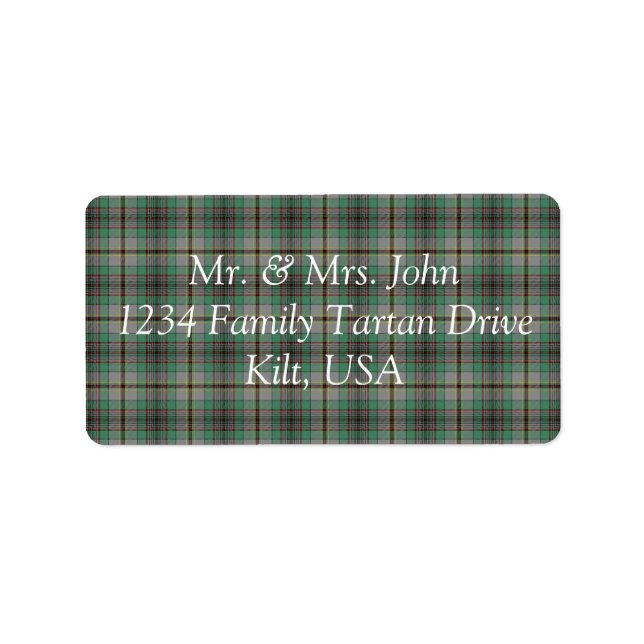 Craig Tartan Label (Front)