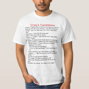 Craig's Translations T-Shirt