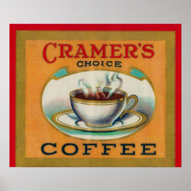 Cramer's Choice Coffee Label Poster (Front)
