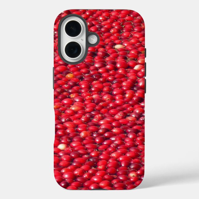 Cranberries Festive Red Case-Mate iPhone Case (Back)