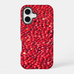 Cranberries Festive Red iPhone 16 Case