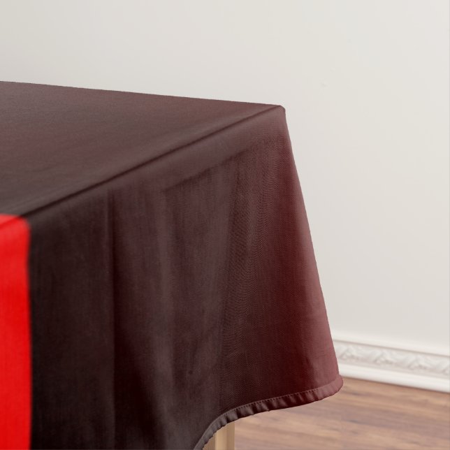 Cranberry And Black Lights Tablecloth (In Situ)