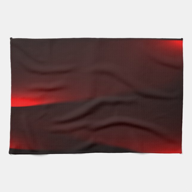 Cranberry And Black Lights Tea Towel (Horizontal)