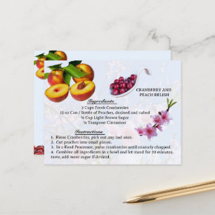 Cranberry and Peach Relish - Recipe Postcard